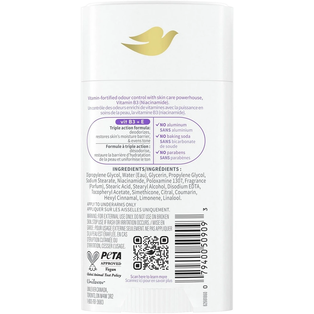 Vitamin Care+ Aluminum-Free Deodorant Lavender & Chamomile Scent 72h Breathable Odour Protection with Vitamin B3+E