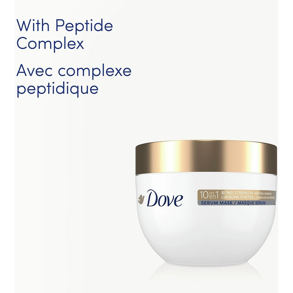 10-in-1 Bond Strength Hair Mask for damaged hair with Bio Protein Care + peptides helps repair visible signs of extreme damage