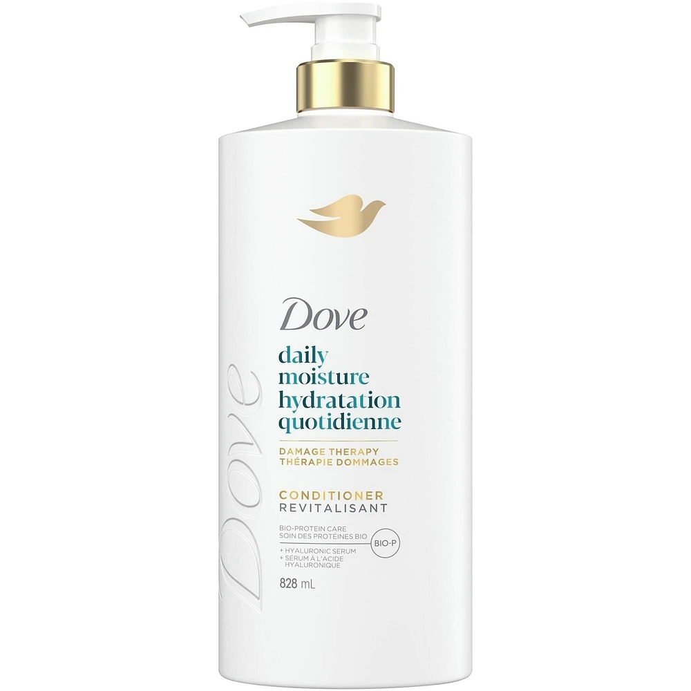 Dove Daily Moisture Conditioner for Dry Hair with Liquid Bio-Protein Care and Hyaluronic Serum 828 ML