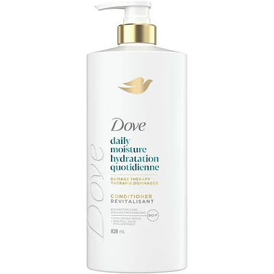 Dove Daily Moisture Conditioner for Dry Hair  with Liquid Bio-Protein Care and Hyaluronic Serum 828 ML