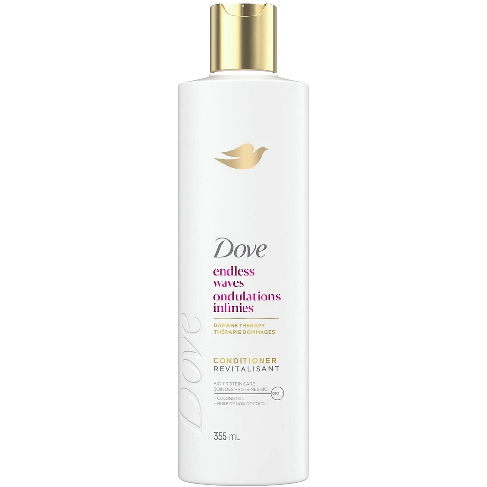 Dove Endless Waves Conditioner for Wavy Hair, with Liquid Bio-Protein Care technology, 355 ML