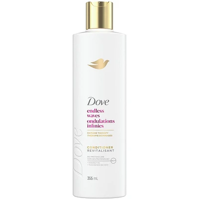 Dove Endless Waves Conditioner for Wavy Hair,  with Liquid Bio-Protein Care technology, 355 ML