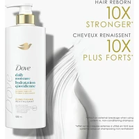Dove Daily Moisture Conditioner for Dry Hair,  with Liquid Bio-Protein Care and Hyaluronic Serum, 530 ML