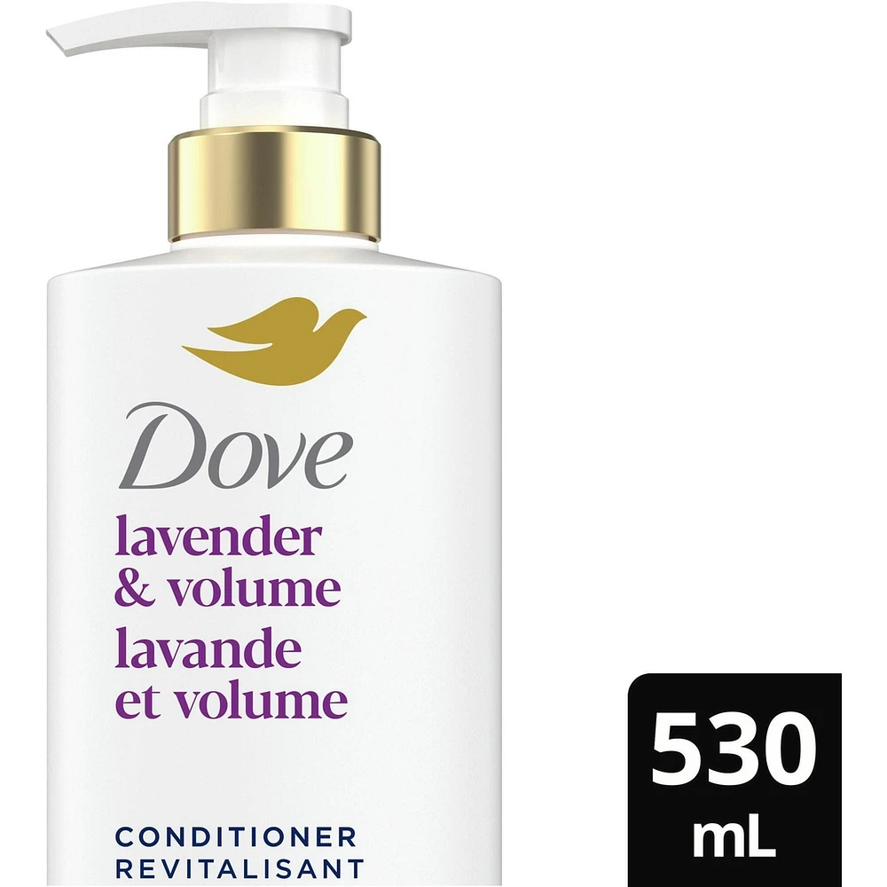 Dove Lavender & Volume Conditioner for Fine and Flat Hair,  with Liquid Bio-Protein care, 530 ML