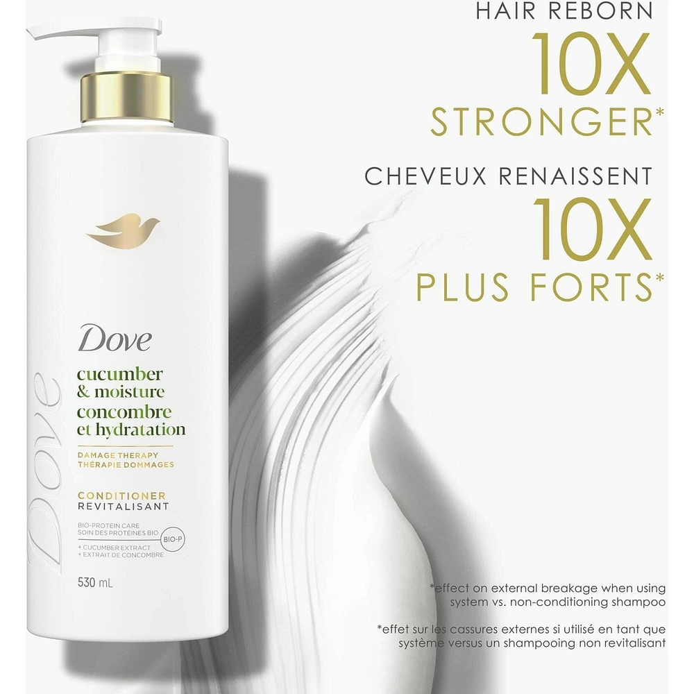 Dove Cucumber Moisture Conditioner for Dull & Dry Hair, with Liquid Bio-Protein care