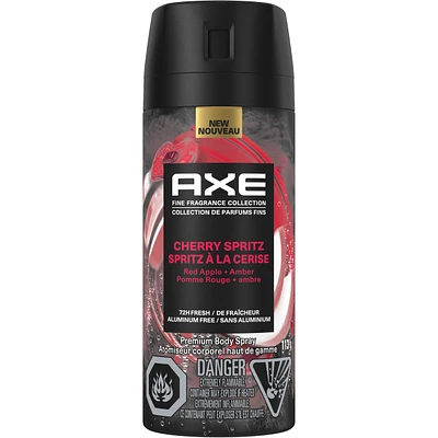 AXE Fine Fragrance Collection Body Spray with 72H Freshness Cherry Spritz Essential Oils Aluminum-Free, 113g