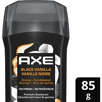 AXE Fine Fragrance Collection Deodorant Stick with 72H Freshness Black Vanilla with Orange + Sandalwood Essential Oils  85 g