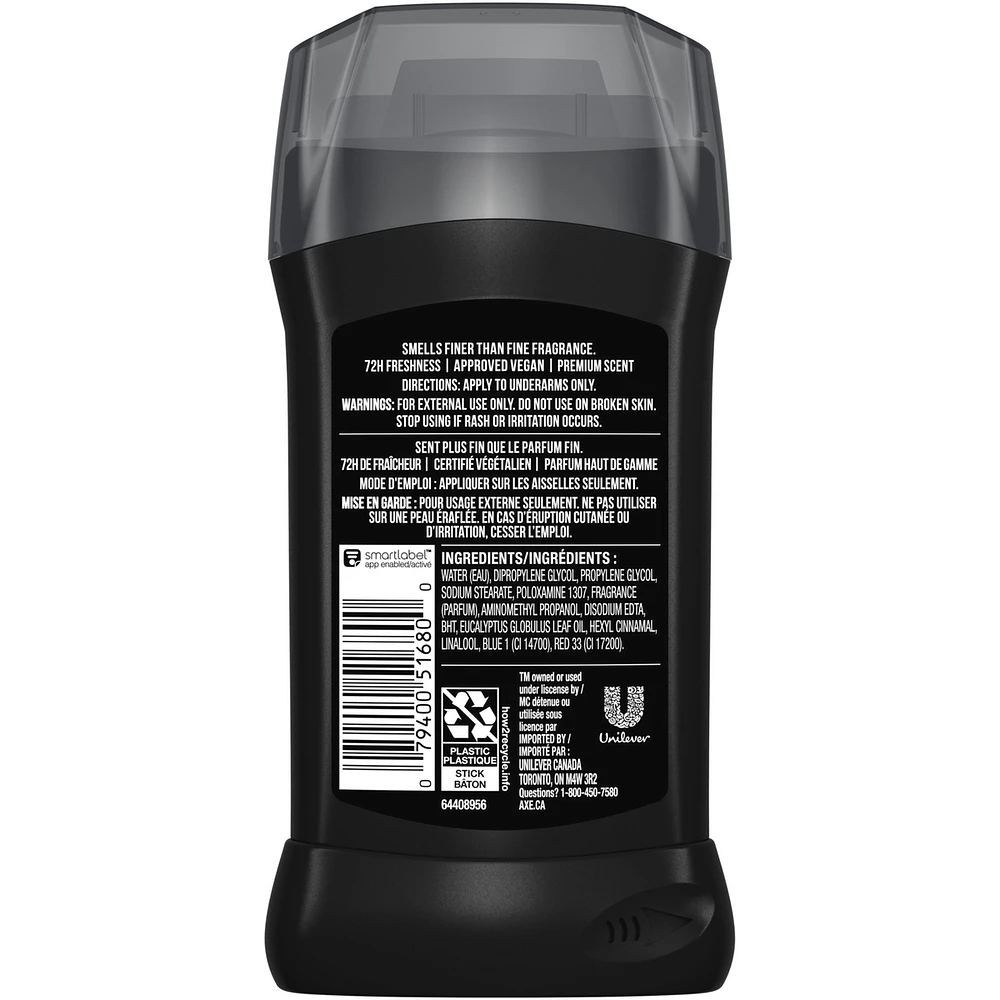 AXE Fine Fragrance Collection Deodorant Stick with 72H Freshness Cherry Essential Oils Aluminum-Free, 85g