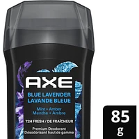 AXE Fine Fragrance Collection Deodorant Stick with 72H Freshness Blue Lavender with Mint + Amber Essential Oils Aluminum-Free, 85g
