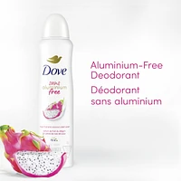 Dove Aluminium Free Déodorant for Women with 1/4 Moisturizers, Dragon Fruit & Coconut Cream 72h Odour Protection 113 g