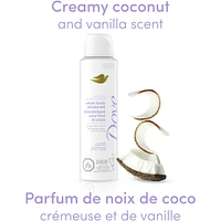 Dove Aluminum Free Whole Body Deodorant Cooling Dry Spray Coconut & Vanilla, 113g