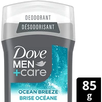 Dove Men+Care  Deodorant Stick aluminum-free deodorant formula for 72H protection Ocean Breeze with ¼ moisturizing cream 85 g