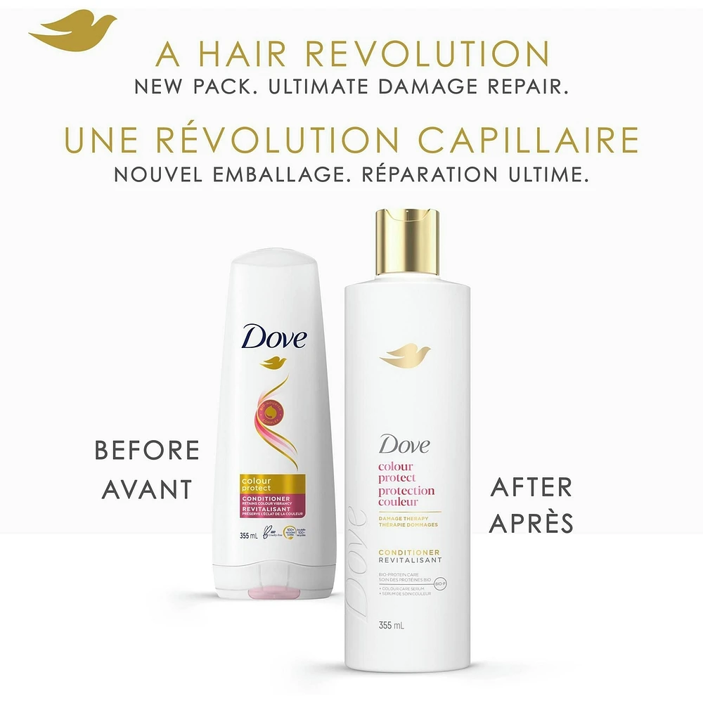 Dove Colour Protect Conditioner for Colour Treated Hair,  with Liquid Bio-Protein Care, 355 ML