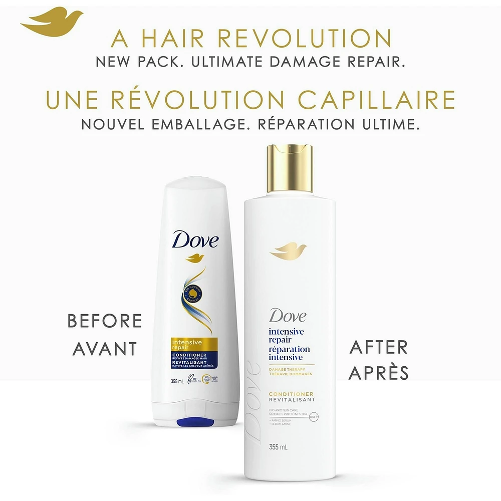 Dove  Intensive Repair Conditioner for Damaged hair,   with Bio-Protein Care, 355 ML