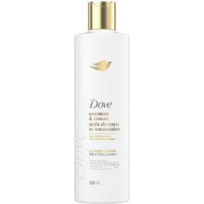 Dove Coconut Oil & Restore Conditioner for Damaged Hair,  with Liquid Bio-Protein Care 355 ML