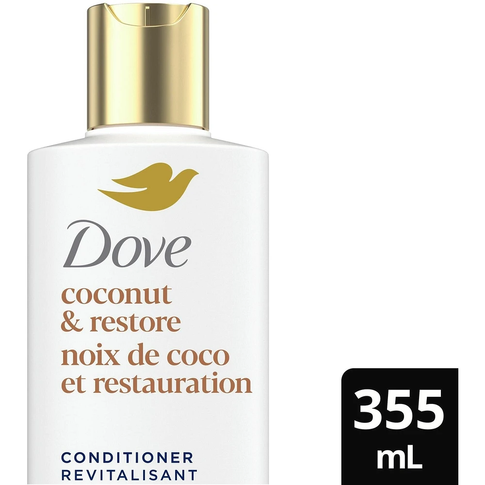 Dove Coconut Oil & Restore Conditioner for Damaged Hair,  with Liquid Bio-Protein Care 355 ML