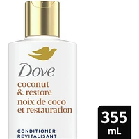 Dove Coconut Oil & Restore Conditioner for Damaged Hair,  with Liquid Bio-Protein Care 355 ML
