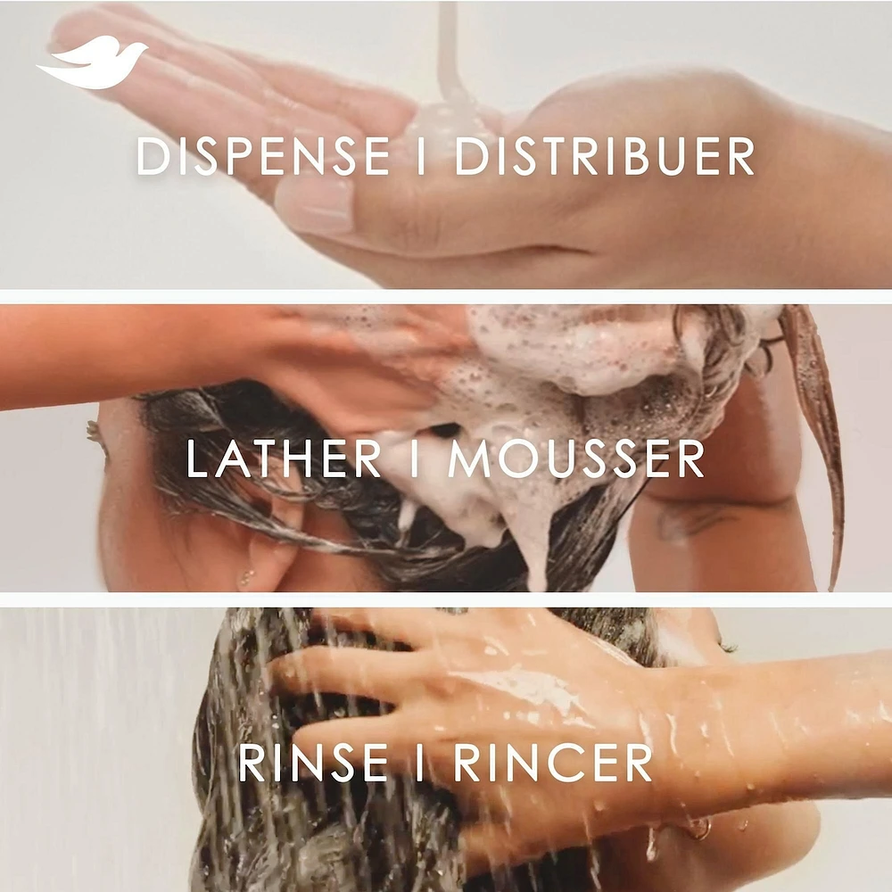 Shampooing pour Cheveux Fins et Plats, Dove Lavande & Volume  avec Soin Bio-Protéine Liquide, 355 ML
