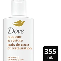 Dove Coconut Oil & Restore Shampoo for Damaged Hair,  with Liquid Bio-Protein Care, 355 ML