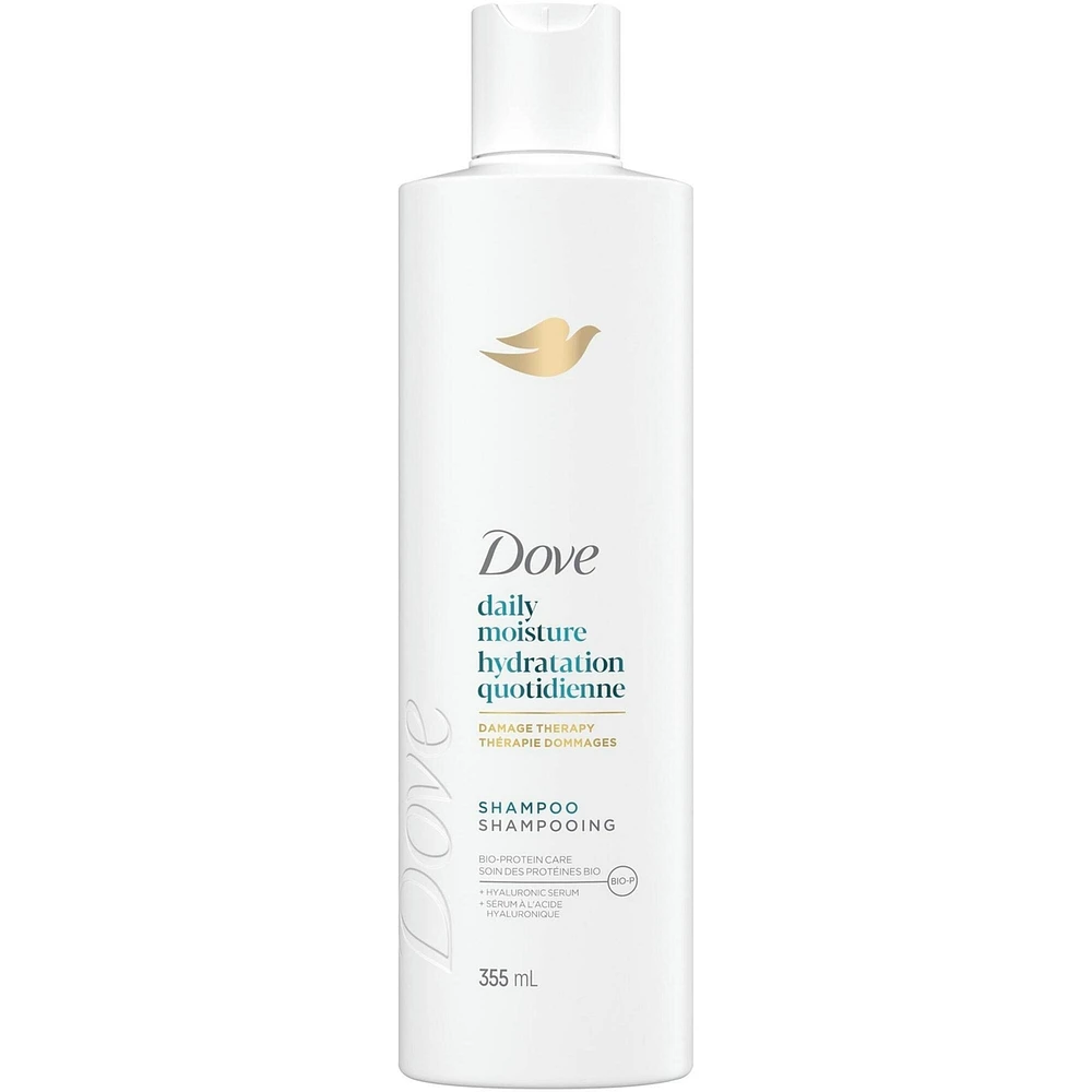 Dove Shampoo for Dry Hair Daily Moisture with Liquid Bio-Protein Care and Hyaluronic Serum 355 ML
