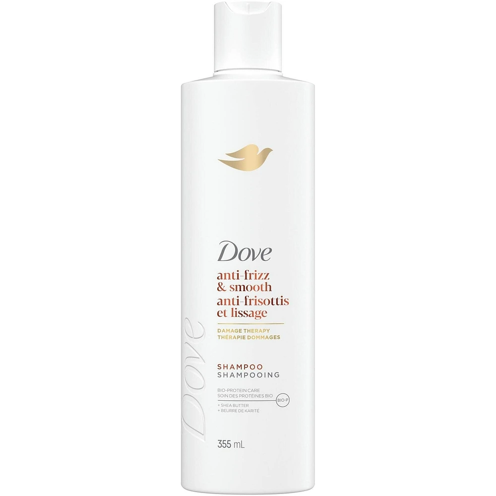 Dove Anti-Frizz & Smooth Shampoo for Frizz-Prone Hair with Liquid Bio-Protein Care 355 ML