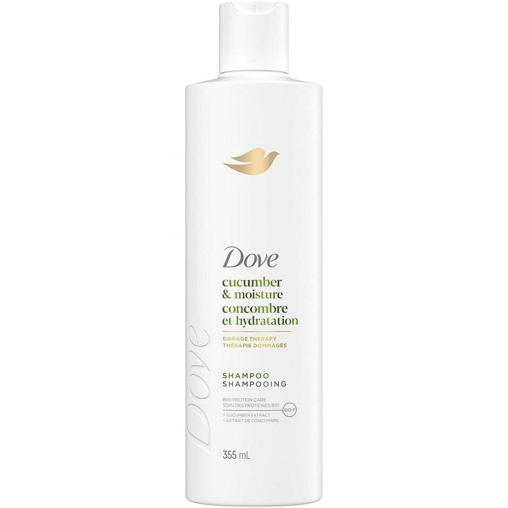 Dove Cucumber Moisture Shampoo for Dull & Dry Hair, with Liquid Bio-Protein Care, 355 ML