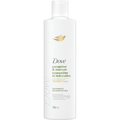 Dove Cucumber Moisture Shampoo for Dull & Dry Hair,  with Liquid Bio-Protein Care, 355 ML