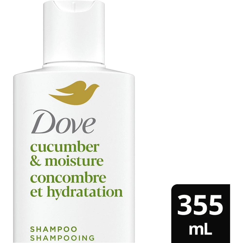 Dove Cucumber Moisture Shampoo for Dull & Dry Hair,  with Liquid Bio-Protein Care, 355 ML