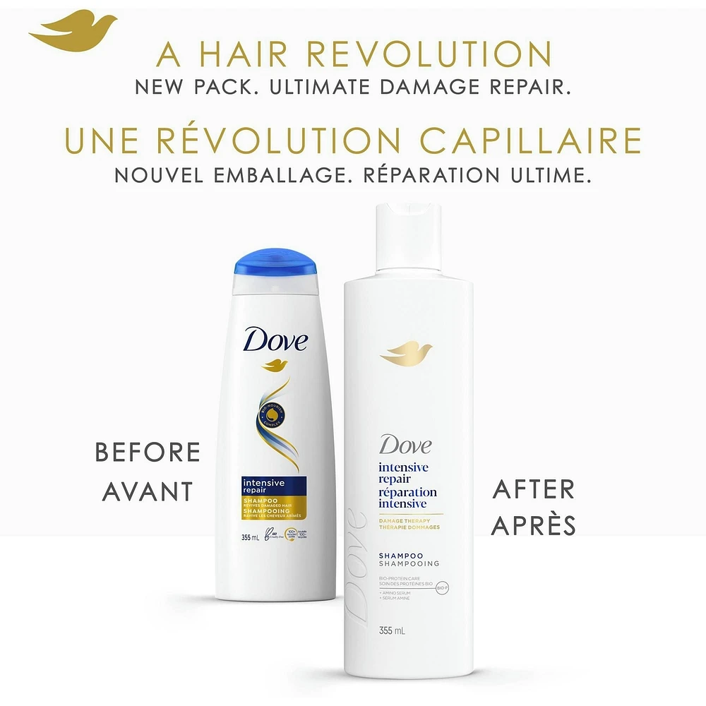 Dove  Intensive Repair Shampoo for Damaged Hair ,  with Liquid Bio-Protein Care technology, 355 ML