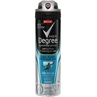 Degree Men Dry Spray Antiperspirant Cool Rush antibacterial odour protection 107 GR