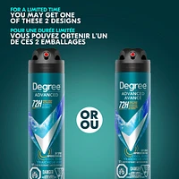 Degree Men Dry Spray Antiperspirant Cool Rush antibacterial odour protection 107 GR