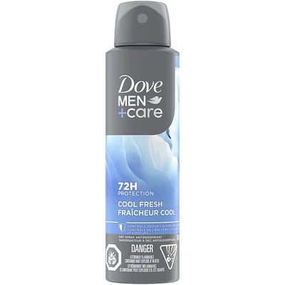 Dove Men+Care Dry Spray Antiperspirant Cool Fresh antibacterial odour protection 107 GR