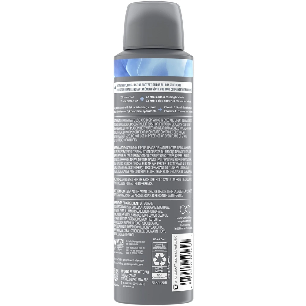 Dove Men+Care Dry Spray Antiperspirant Cool Fresh antibacterial odour protection 107 GR