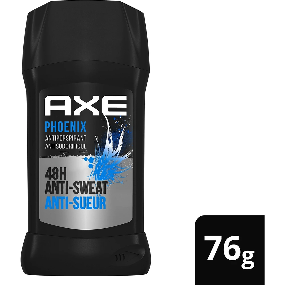 AXE Antiperspirant Stick for Long Lasting Sweat Protection Phoenix Crushed Mint & Rosemary Scent Men's Antiperspirant 48 hours Anti-Sweat 76 GR