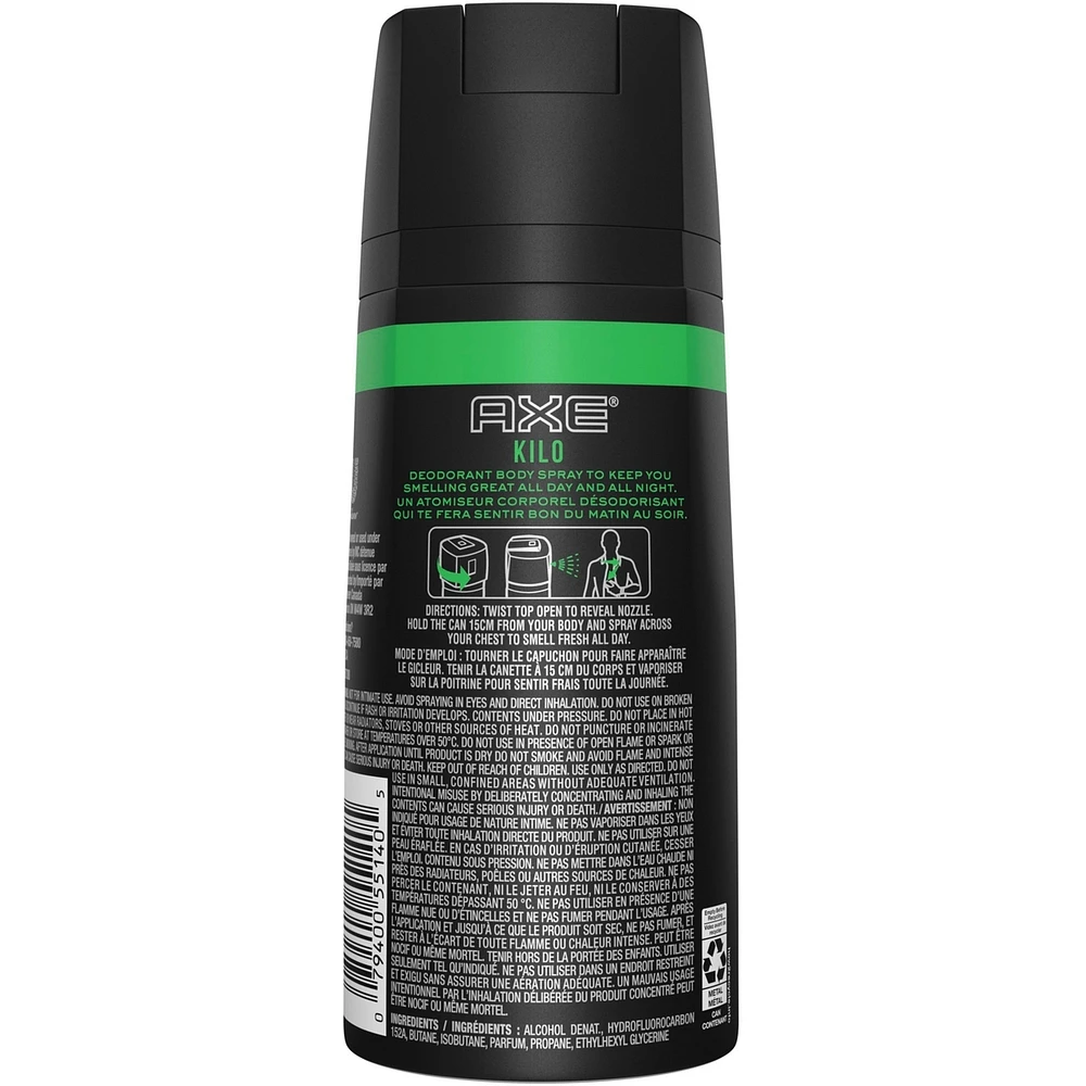 AXE  Deodorant Body Spray  Kilo  113 g