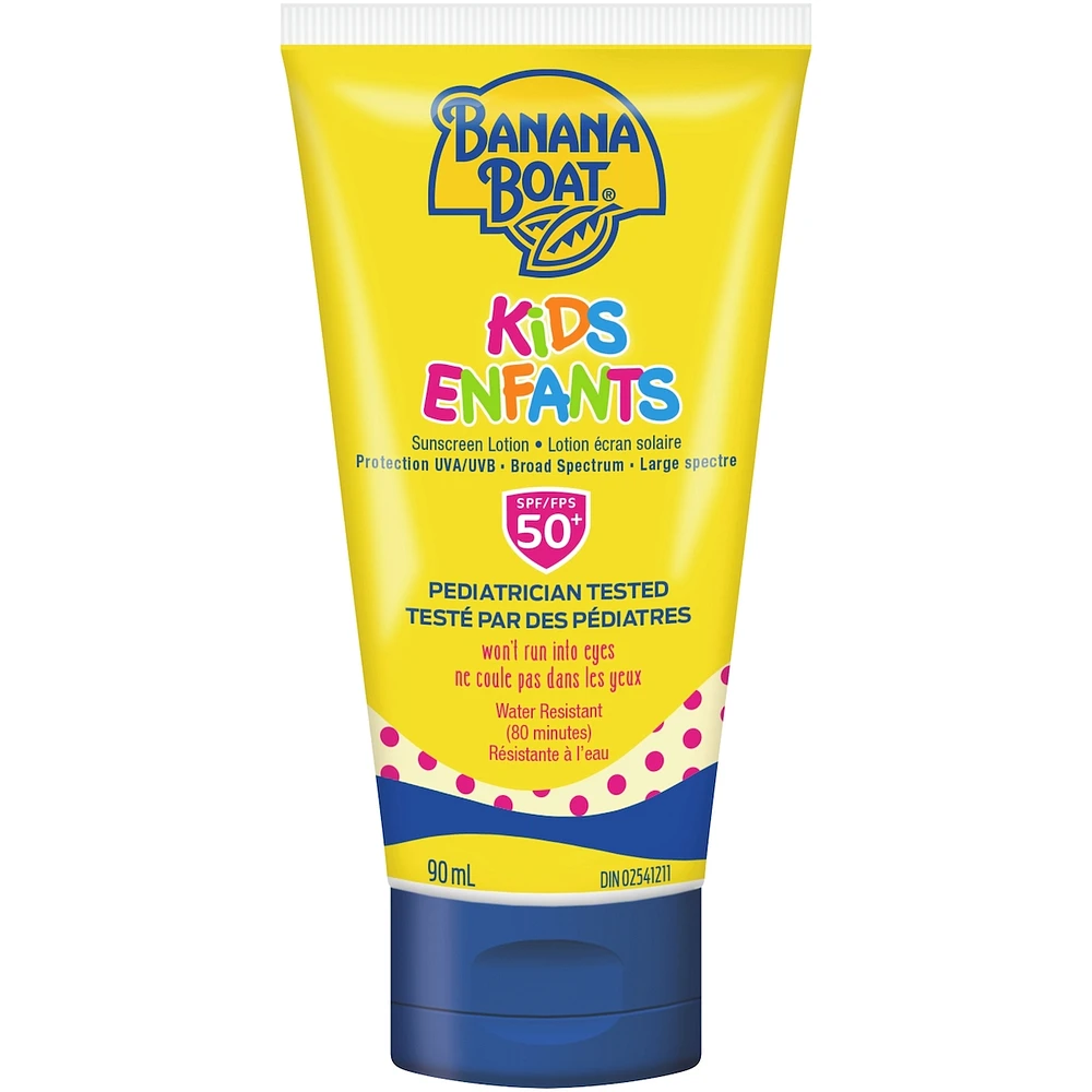 Banana Boat Kids Sunscreen Lotion SPF 50+ Travel Size 90mL