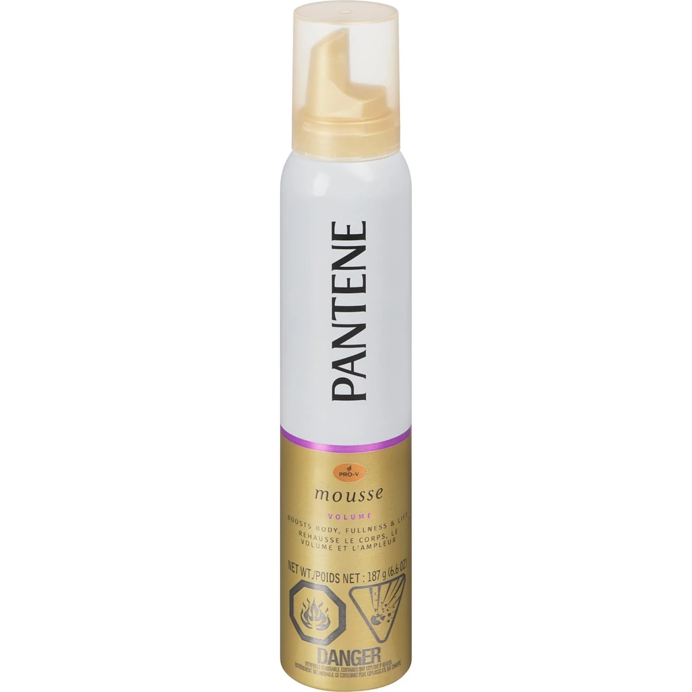 Pantene Pro-V Volume Body Boosting Mousse to Boost Fine, Flat Hair for Maximum Fullness, 187 g
