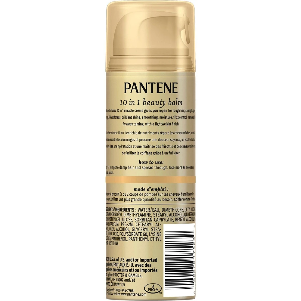 Pantene Pro-V Nutrient Boost 10 in 1 Beauty Balm Cream for Softness, Strength and Shine, 151 mL