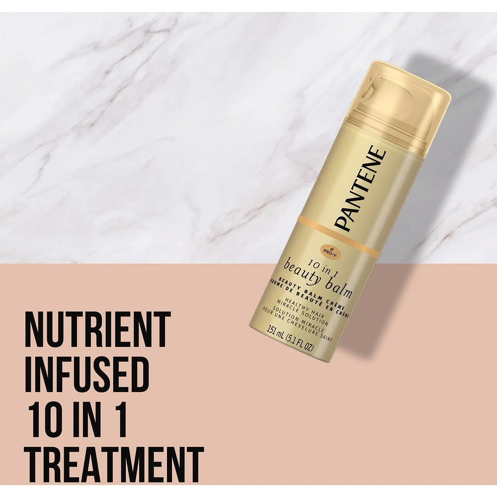 Pantene Pro-V Nutrient Boost 10 in 1 Beauty Balm Cream for Softness, Strength and Shine, 151 mL