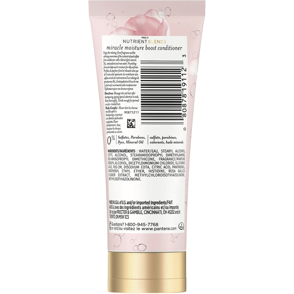 Nutrient Blends Miracle Moisture Boost Rose Water Sulfate Free Conditioner