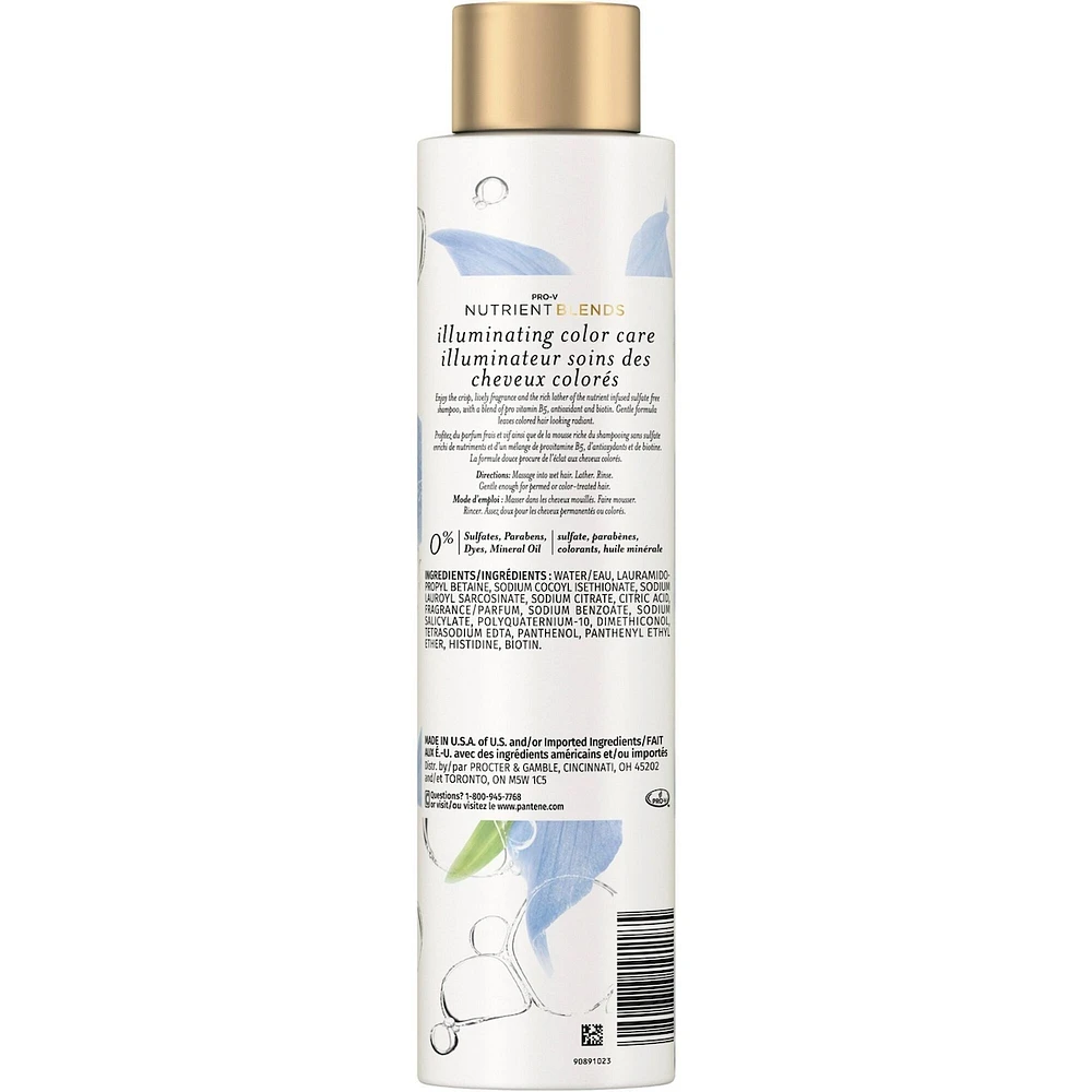 Pantene Illuminating Colour Care Shampoo, Sulfate Free Colour Protection, 285 mL