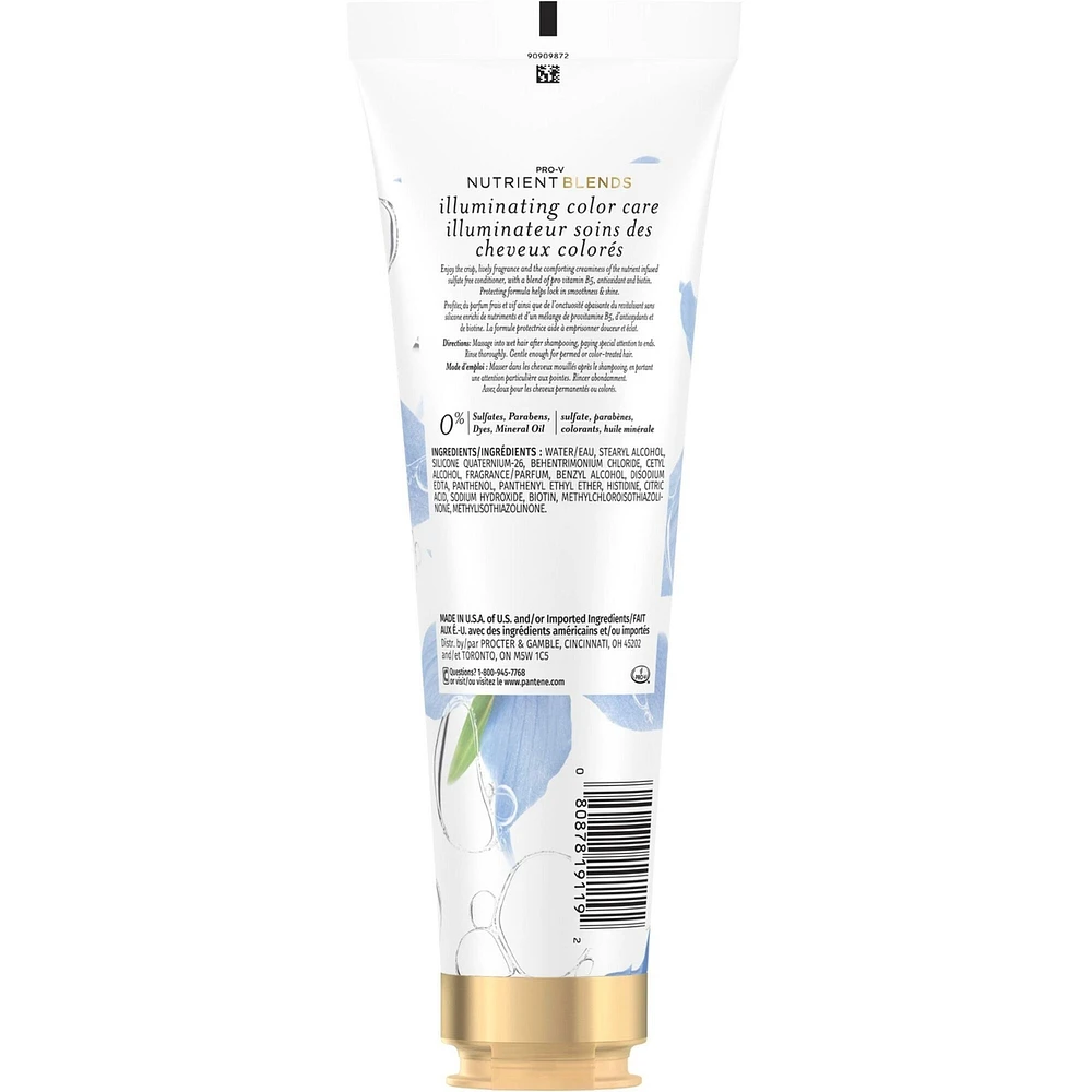 Pantene Nutrient Blends Illuminating Biotin Colour Care Conditioner, Sulfate Free Colour Protection, 237 mL