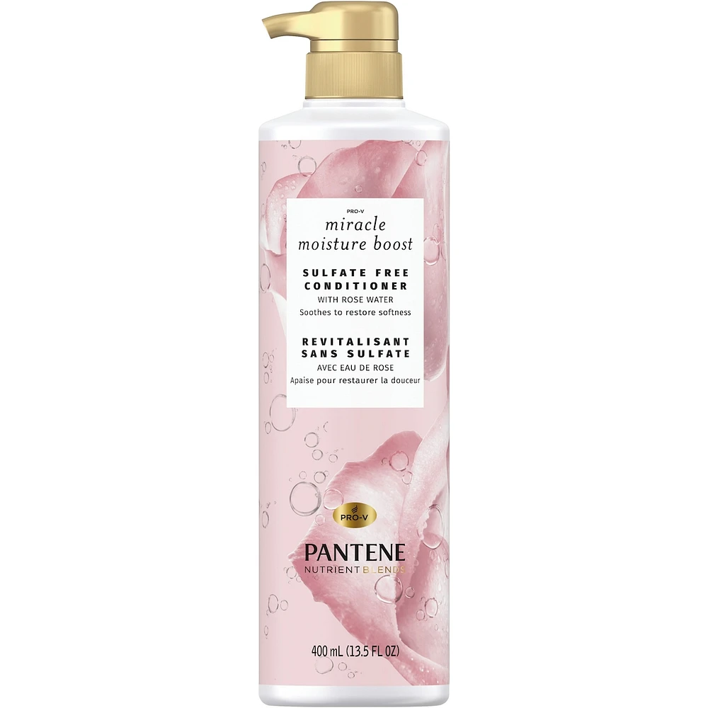 NUTRIENT BLENDS Miracle Moisture Boost with Rose Water SULFATE FREE CONDITIONER, 400 mL