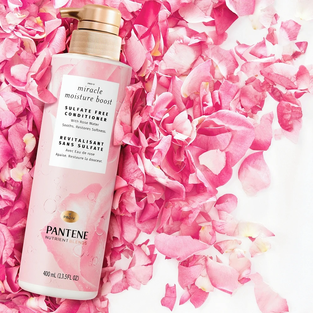 NUTRIENT BLENDS Miracle Moisture Boost with Rose Water SULFATE FREE CONDITIONER, 400 mL
