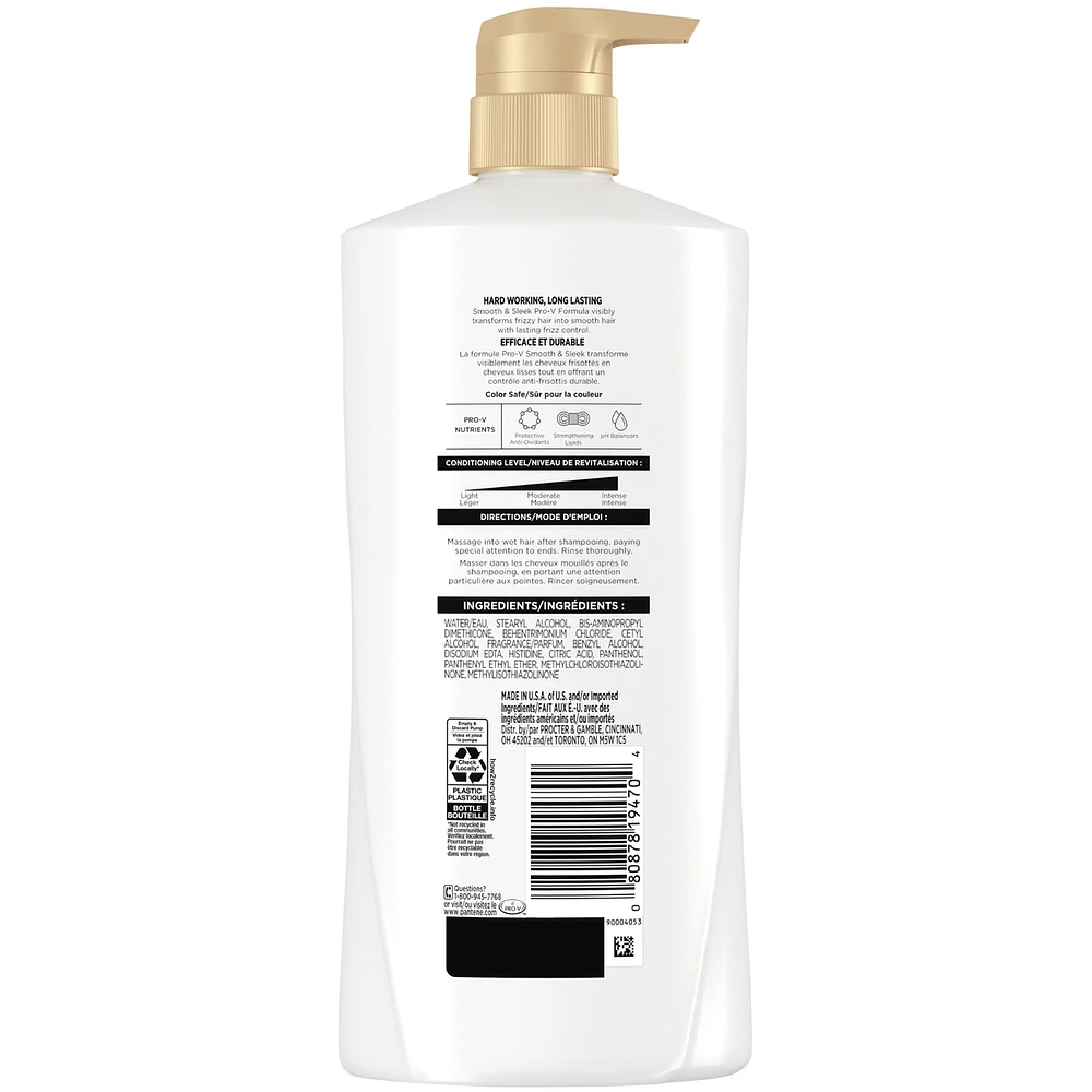 PRO-V Smooth & Sleek Conditioner, 16.0oz/476mL