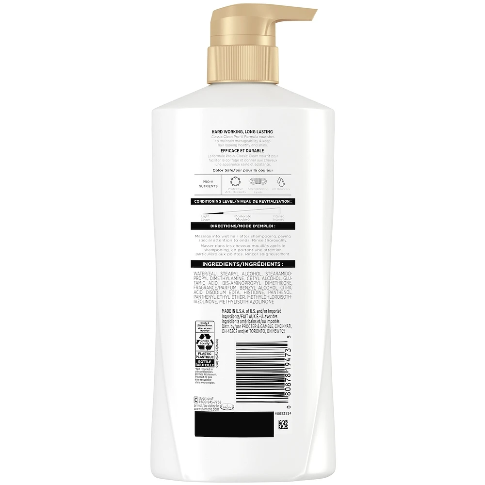 PRO-V Classic Clean Conditioner, 16.0oz/476mL
