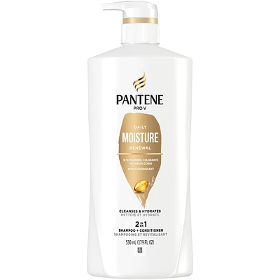 PRO-V Daily Moisture Renewal 2 in 1 Shampoo + Conditioner, 17.9 oz/530mL