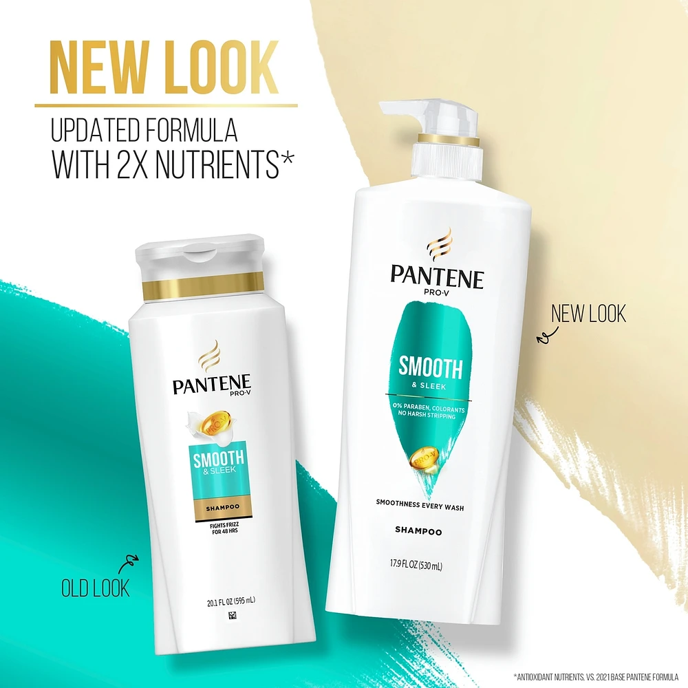 PRO-V Smooth & Sleek Shampoo, 17.9oz/530mL
