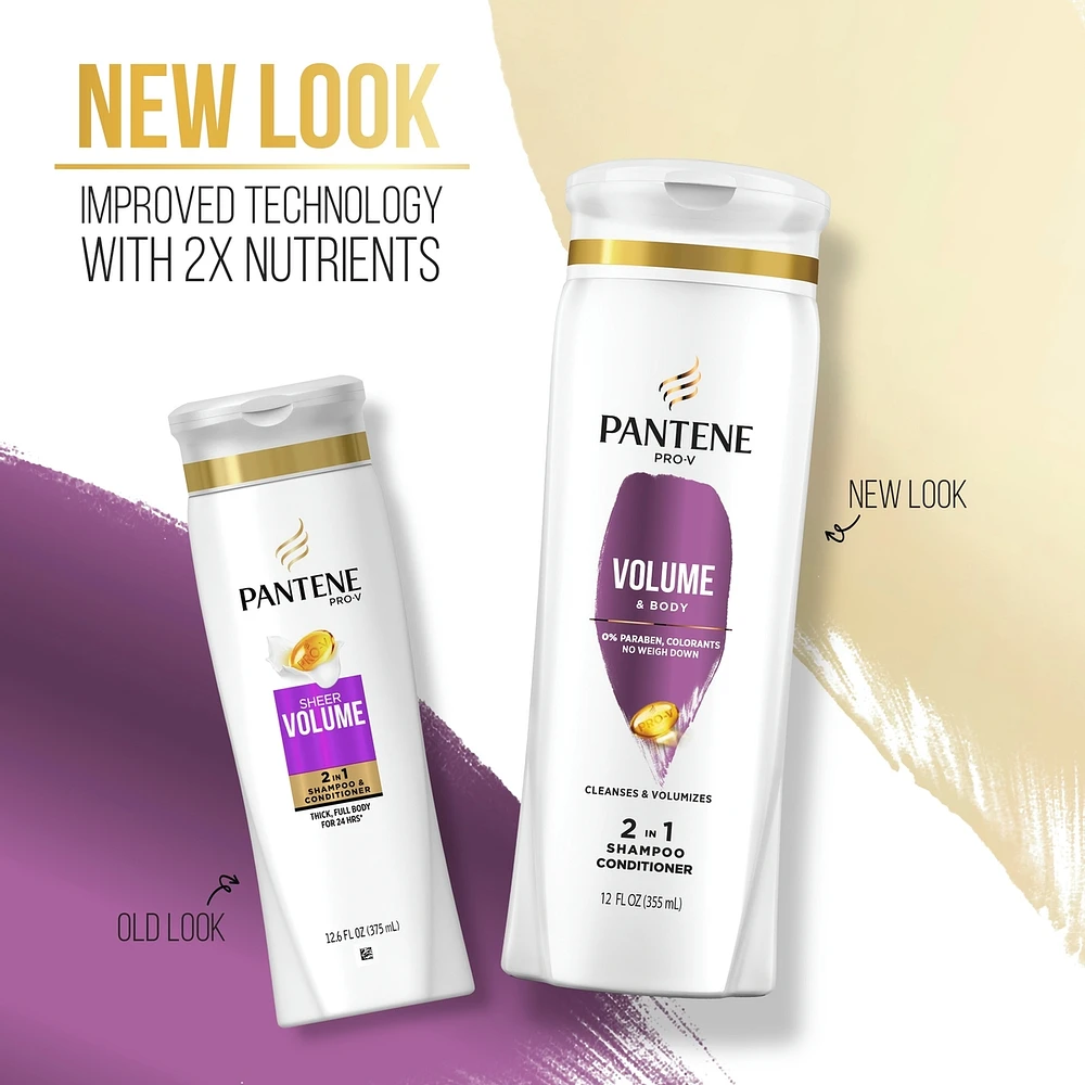 PRO-V Volume & Body 2in1 Shampoo + Conditioner, 12.0oz/355mL