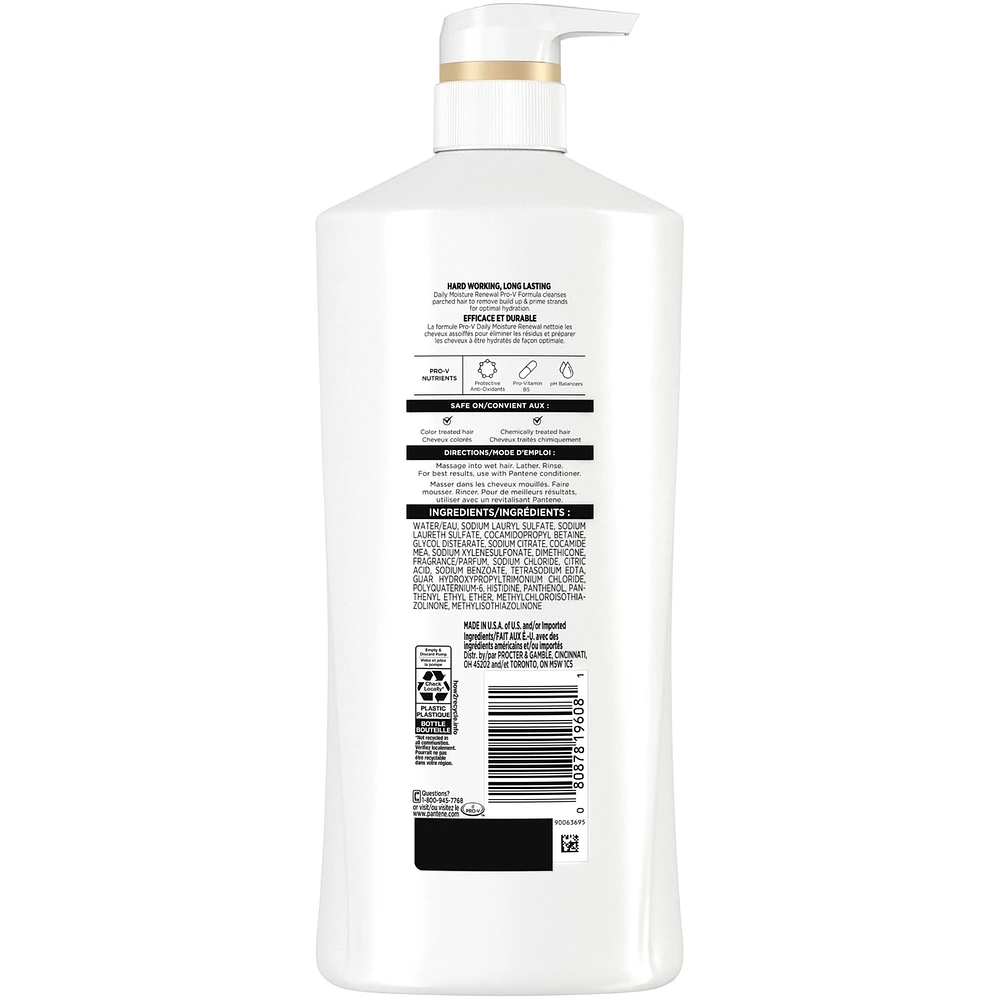PRO-V Daily Moisture Renewal Shampoo, 27.7 oz/820 mL